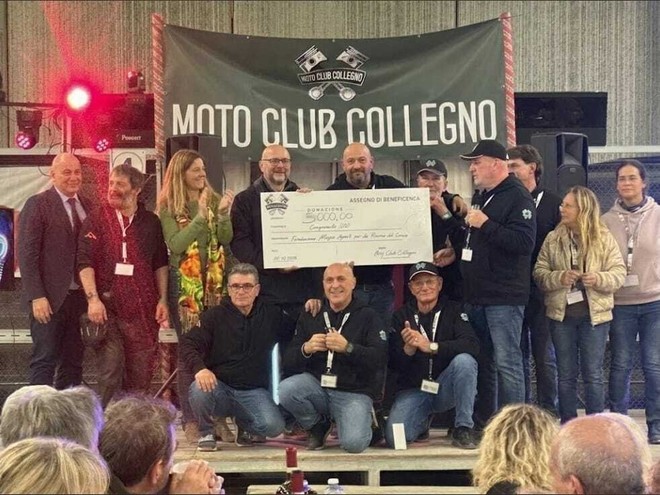Bikers per la ricerca: a Collegno 300 motociclisti donano 5mila euro per la lotta contro il cancro
