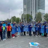 Bambini e flash mob per la festa dell'Europa