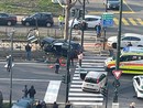 incidente automobilistico sui binari del tram