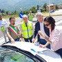 A Villar Focchiardo collaudata e consegnata all'Anas la rotatoria all'incrocio tra le due Provinciali