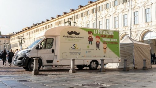 Una immagine d'archivio del camper della prevenzione