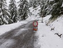 Strada chiusa per neve Strada chiusa per neve