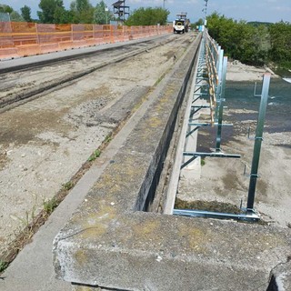 Manutenzione straordinaria sul ponte del Pellice