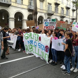 Immagine dei cortei di Fridays For Future a Torino