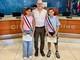 Esmail Haggag e Greta Morlino insieme all'assessore Alessandro Azzolina
