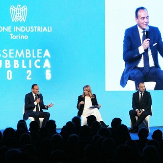 Cirio e Lo Russo sul palco dell'Unione Industriali di Torino