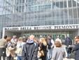 Protesta dei lavoratori davanti al Grattacielo della Regione Protesta dei lavoratori davanti al Grattacielo della Regione