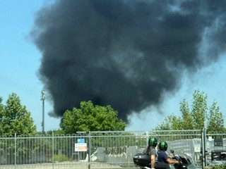 Incendio nel quartiere Aurora di Torino