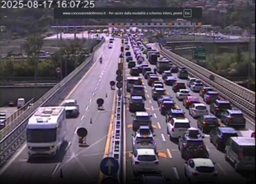 La situazione si sta intensificando nelle ore pomeridiane sulle autostrade del mare
