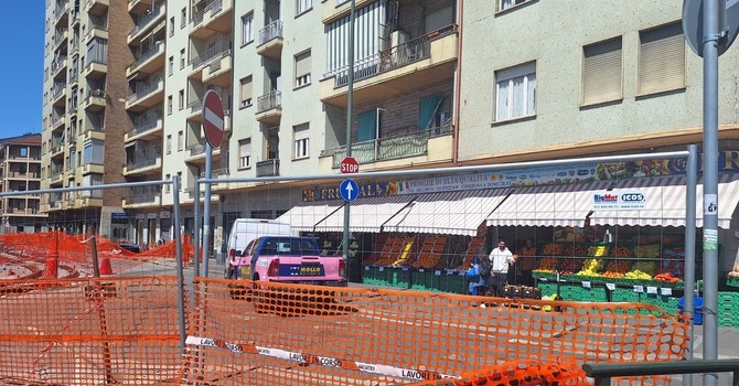Cantieri di piazza Baldissera, commercianti in affanno: "Incassi giù dell’80%"
