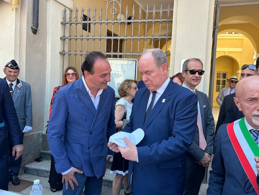 Alberto di Monaco con il governatore Alberto Cirio Alberto di Monaco con il governatore Alberto Cirio