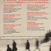 La locandina con gli eventi in programma