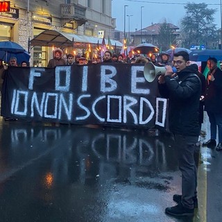 Manifestazione e fiaccolata di FdI per ricordare le vittime delle Foibe