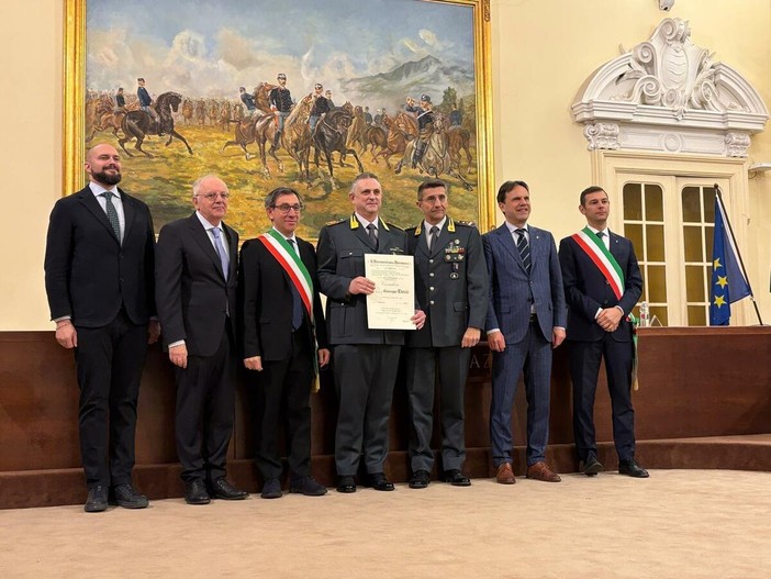 Un momento della premiazione