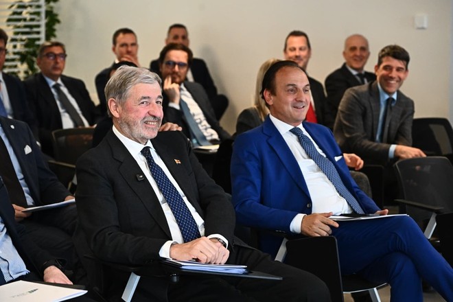 I governatori di Liguria e Piemonte, Marco Bucci e Alberto Cirio
