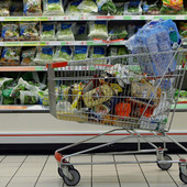 carrello della spesa al supermercato