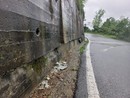 Per il cedimento di un muro chiuse la Sp 73 della Serra e la Sp 74 di Chiaverano