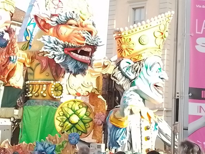 Immagine d'archivio di carri allegorici del Carnevale