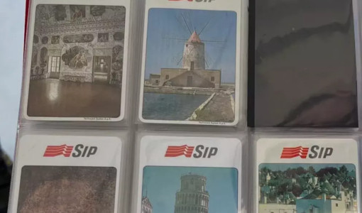 Collezioni di carte telefoniche in primo piano ad aprile, a Grugliasco Collezioni di carte telefoniche in primo piano ad aprile, a Grugliasco