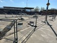 Il cantiere per la pista ciclabile in via Filadelfia