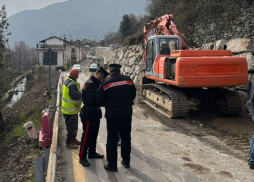 Uno dei cantieri controllati dai carabinieri