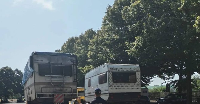Controlli al parco Ruffini: sequestrati un camper e una roulotte Controlli al parco Ruffini: sequestrati un camper e una roulotte