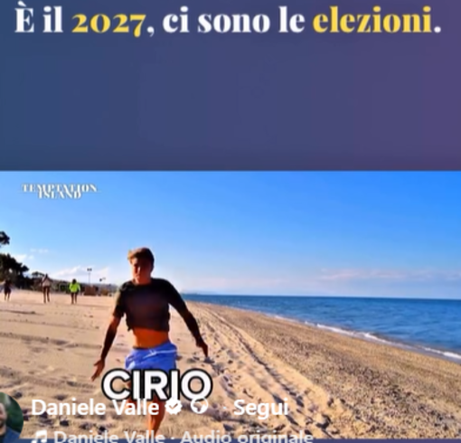 Cirio diventa protagonista di Temptation Island, Valle (Pd): "Nel 2027 fuga verso Roma" Cirio diventa protagonista di Temptation Island, Valle (Pd): "Nel 2027 fuga verso Roma"