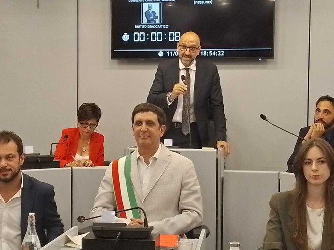 Le prime parole di Christian Salerno, nuovo presidente del Consiglio comunale Le prime parole di Christian Salerno, nuovo presidente del Consiglio comunale