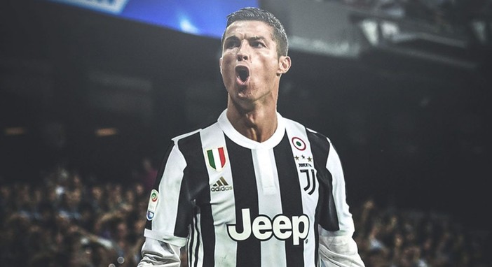 Una immagine di Cristiano Ronaldo in maglia bianconera