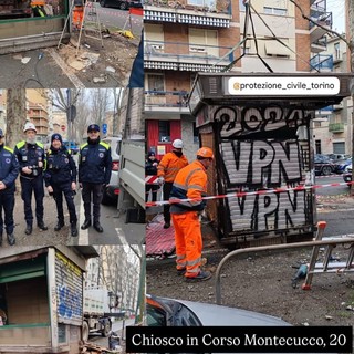 Rimosso un chiosco in corso Montecucco