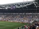 Una foto d'archivio dei tifosi bianconeri all'interno dello Stadium Una foto d'archivio dei tifosi bianconeri all'interno dello Stadium