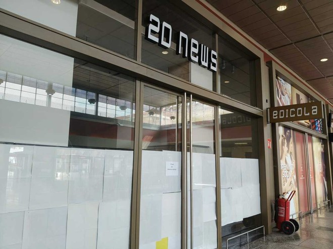 Da mesi ormai è chiusa l'edicola di Porta Nuova