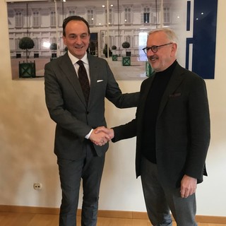 Il governatore Alberto Cirio e il presidente di Finpiemonte Michele Vietti