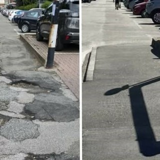 Via San Giacomo a Fornaci, prima e dopo gli interventi