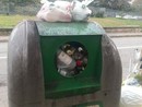 Una campana del vetro strapiena a Nichelino Una campana del vetro strapiena a Nichelino