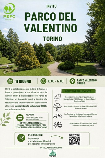 La locandina dell'appuntamento al parco del Valentino La locandina dell'appuntamento al parco del Valentino