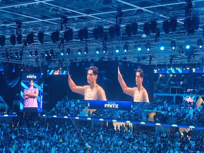 Atp Finals, Fritz gela gli entusiasmi dell'Inalpi Arena e di Musetti