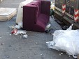 Allarme discarica in via Rivarossa, all’angolo con corso Giulio Cesare