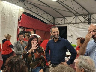 Sarah Disabato (M5s) alla Festa dell'Unità Sarah Disabato (M5s) alla Festa dell'Unità
