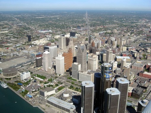 panorama di Detroit