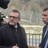 Il sottosegretario Andrea Delmastro a Chiomonte