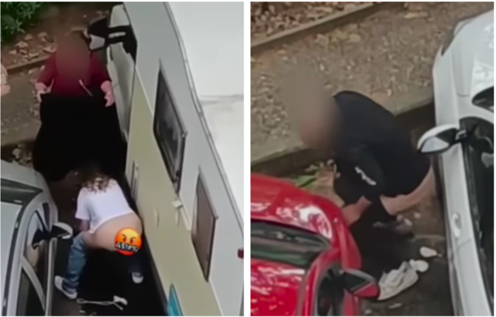 I video ripresi dai residenti che abitano vicino allo stadio