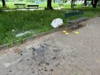Degrado e sporcizia al giardino Nitti