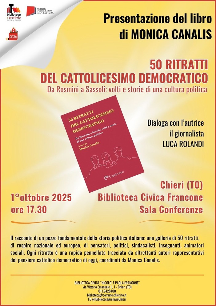 la locandina di presentazione dell'evento