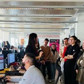 Sessanta studenti del Polito in visita al centro di controllo di RFI e Trenitalia Sessanta studenti del Polito in visita al centro di controllo di RFI e Trenitalia