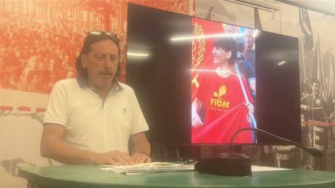 Edi Lazzi, segretario generale di Fiom Cgil Torino Edi Lazzi, segretario generale di Fiom Cgil Torino