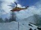 Il &quot;drago 66&quot; dei Vigili del Fuoco salva due escursionisti sul ghiacciaio del monte Niblè (VIDEO)