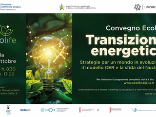 Ecolife 2025, convegno sulla Transizione Energetica: tutto esaurito all’Auditorium Lanificio Maurizio Sella