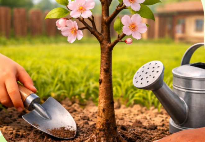 Un ciliegio per il futuro: gli studenti piantano l’albero della salute e della sostenibilità
