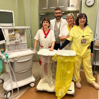 L'équipe della sala parto del presidio ospedaliero di Moncalieri